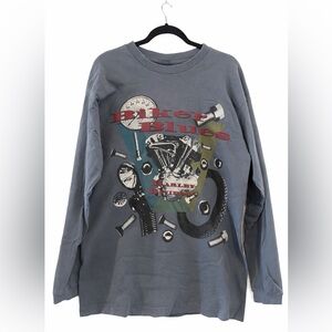 Harley-Davidson Blue/Gray “Biker Blues” Long Sleeve Tee